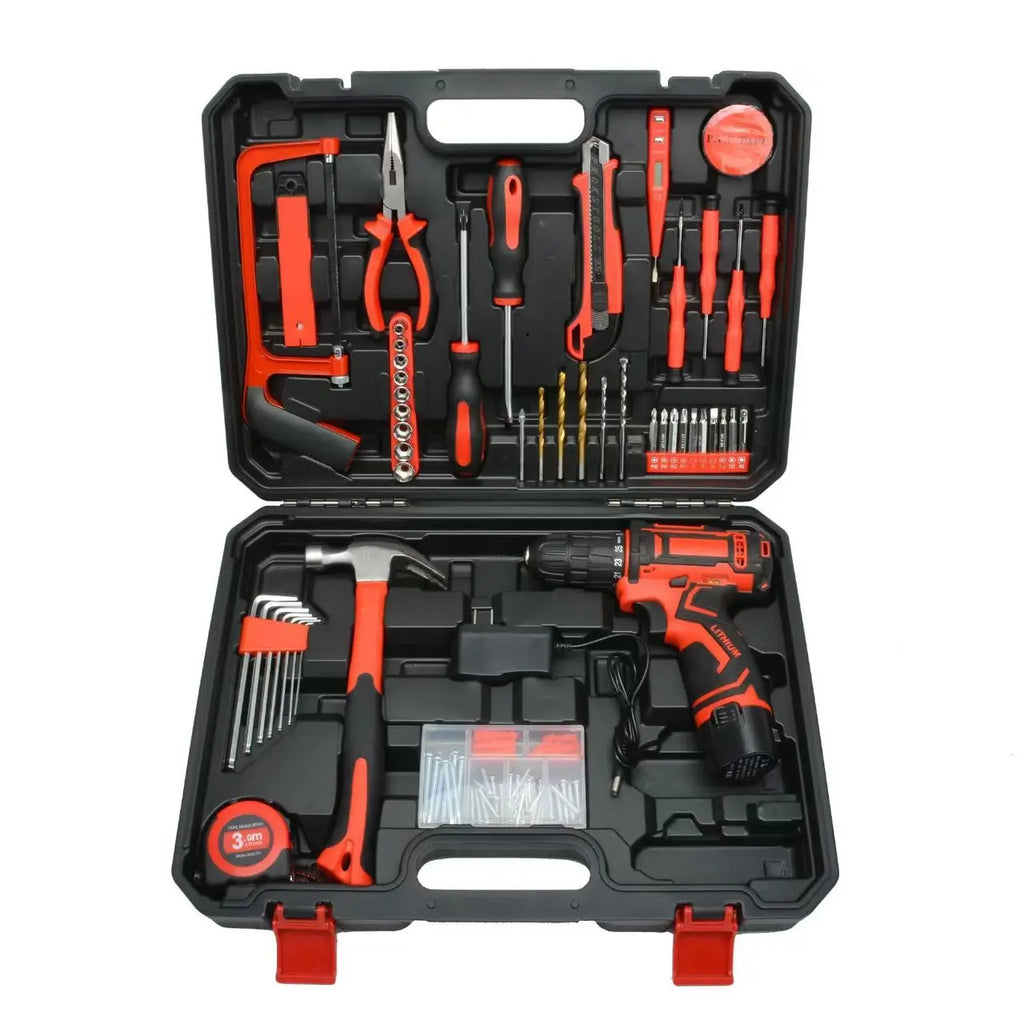 Household Hardware Electric Combination Tool Set, Manual Set, Multi-functional Essential for Household Maintenance