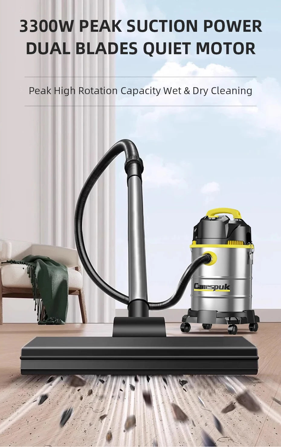 Vacuum Cleaner 25L/40L Wet And Dry Blowing 3 in 1 High Power Car Wash Shop Hotel Household Commercial Industrial Vacuum Cleaner