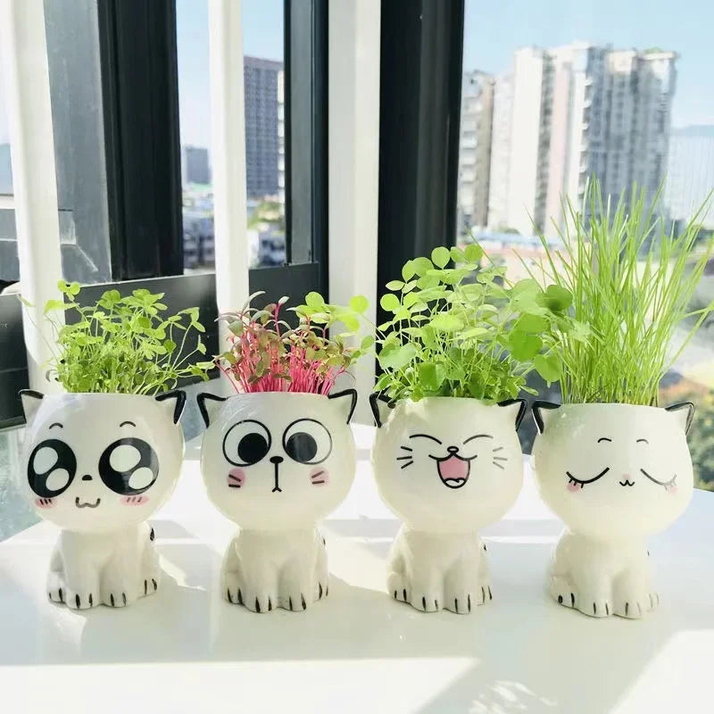 Cat Flower Pot (Small)