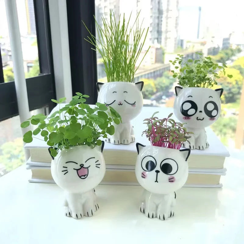 Cat Flower Pot (Small)
