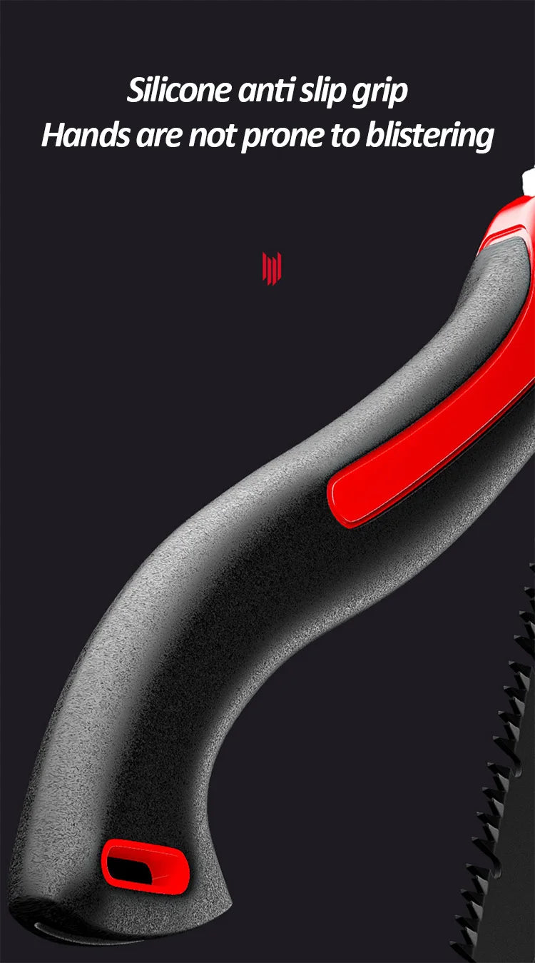 DELIXI ELECTRIC Brand Manual Folding Saw,SK5 Steel One-button Folding Design，Sharp Cutting Wood,Camping DIY,Garden Saw