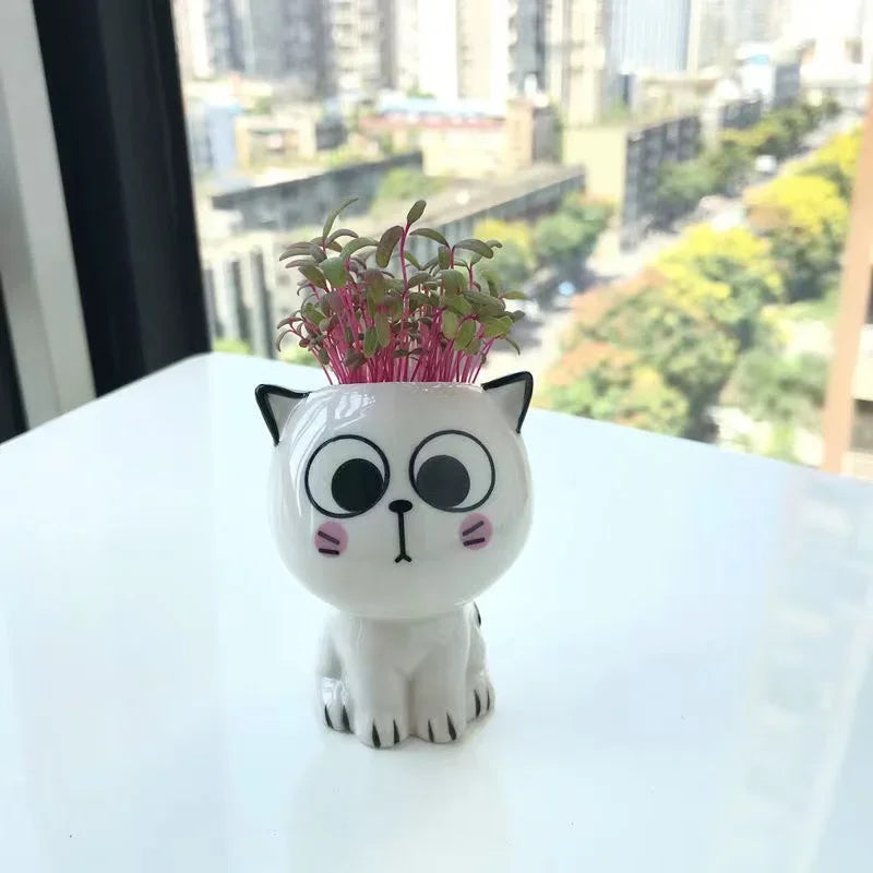 Cat Flower Pot (Small)