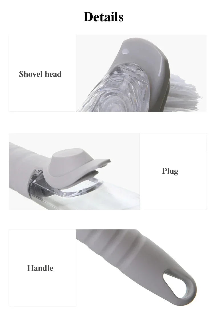 kitchen cleaning brush 2 in 1 , with removable handle