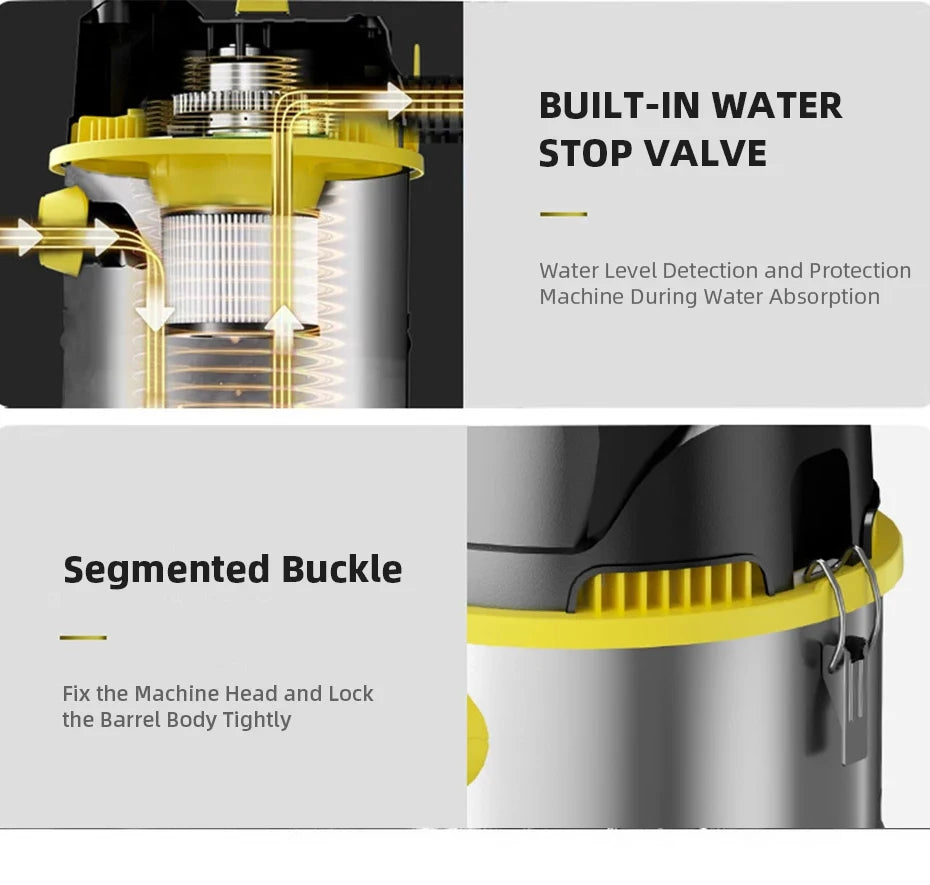 Vacuum Cleaner 25L/40L Wet And Dry Blowing 3 in 1 High Power Car Wash Shop Hotel Household Commercial Industrial Vacuum Cleaner