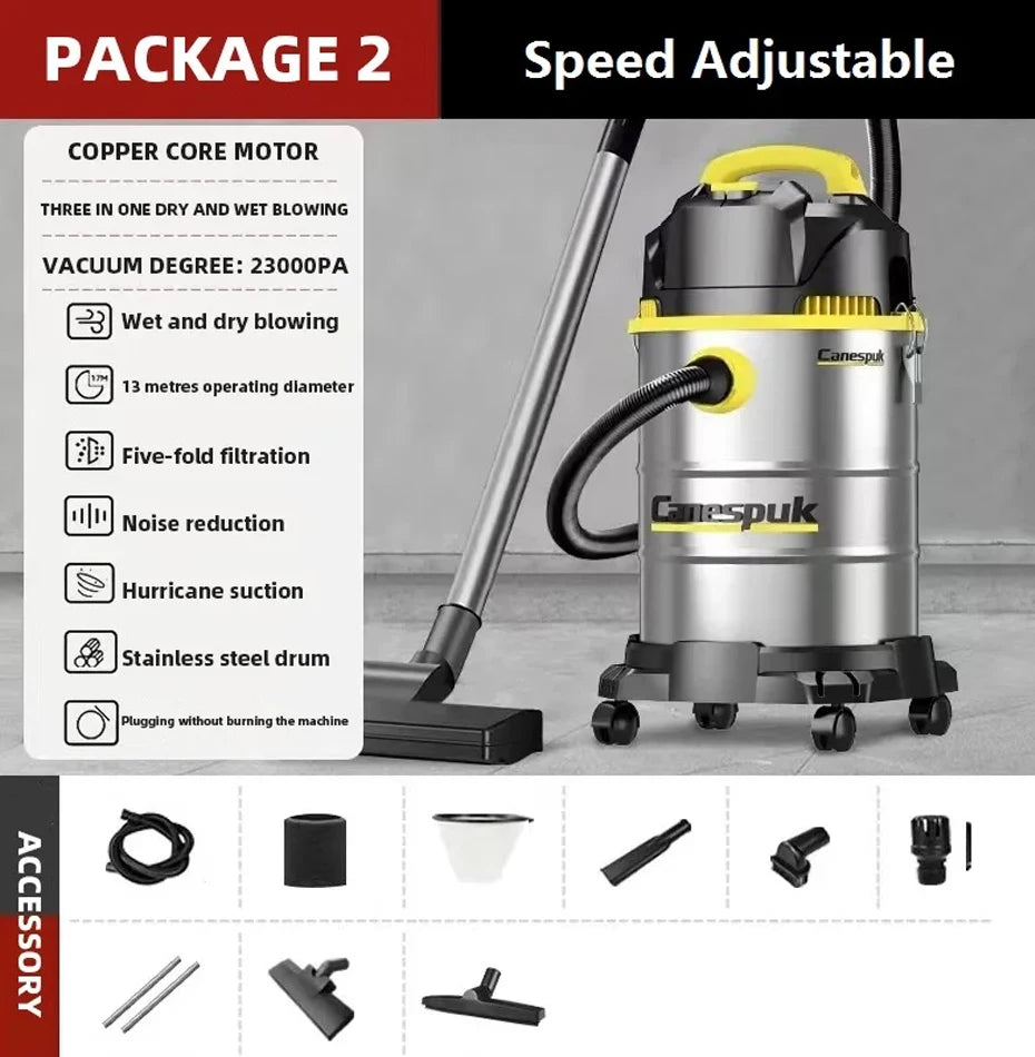 Vacuum Cleaner 25L/40L Wet And Dry Blowing 3 in 1 High Power Car Wash Shop Hotel Household Commercial Industrial Vacuum Cleaner