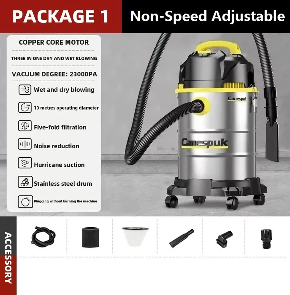 Vacuum Cleaner 25L/40L Wet And Dry Blowing 3 in 1 High Power Car Wash Shop Hotel Household Commercial Industrial Vacuum Cleaner