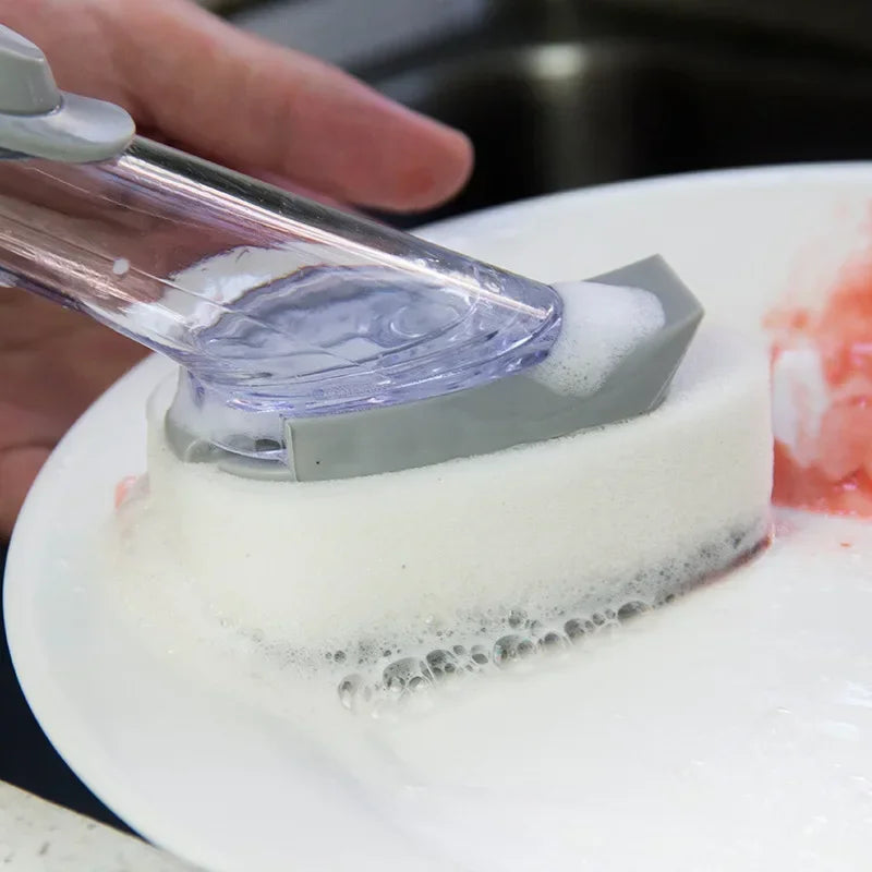 kitchen cleaning brush 2 in 1 , with removable handle