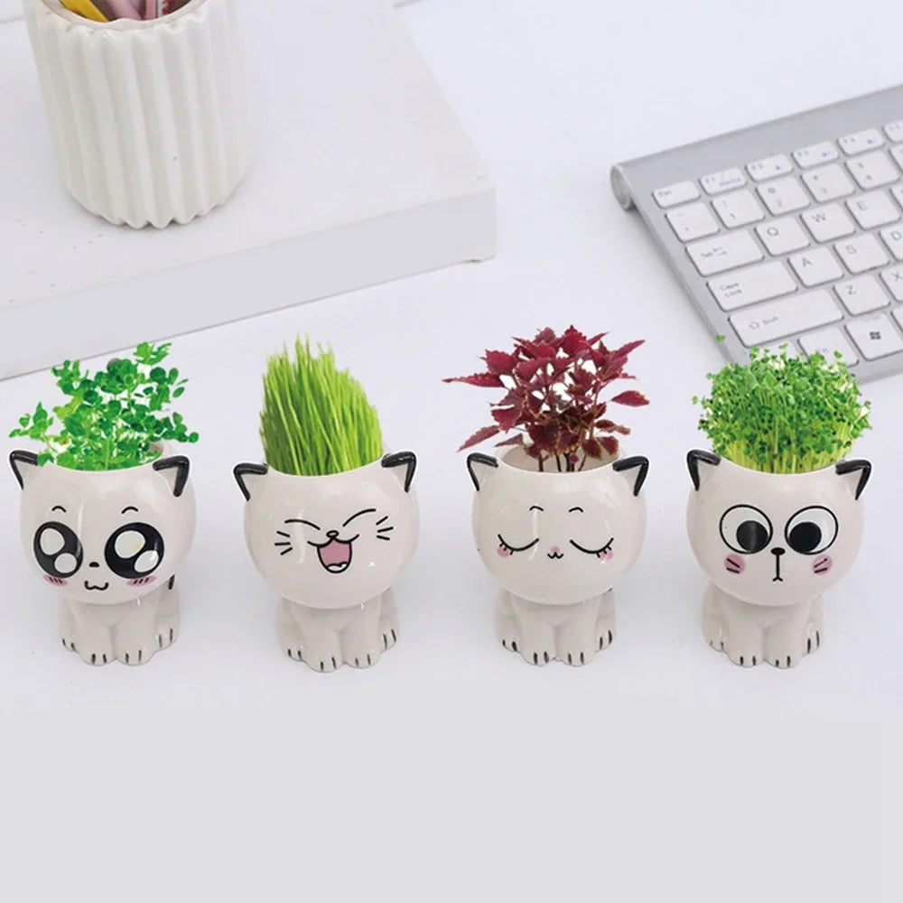 Cat Flower Pot (Small)