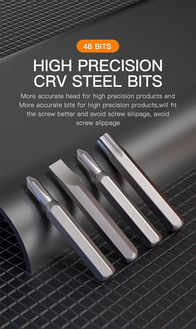 51 in 1 Precision Screwdriver Set Portable Manual Hand Tool Kit Wireless Cordless Magnetic Small Bit for Xiaomi Mobile Phone New