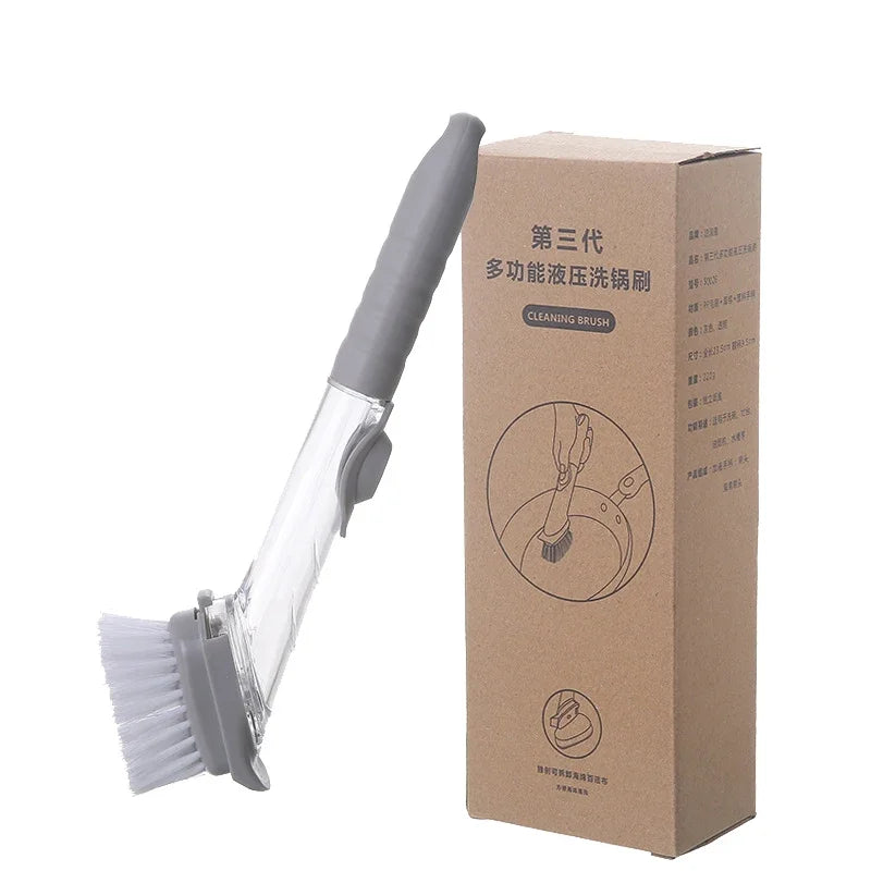 kitchen cleaning brush 2 in 1 , with removable handle