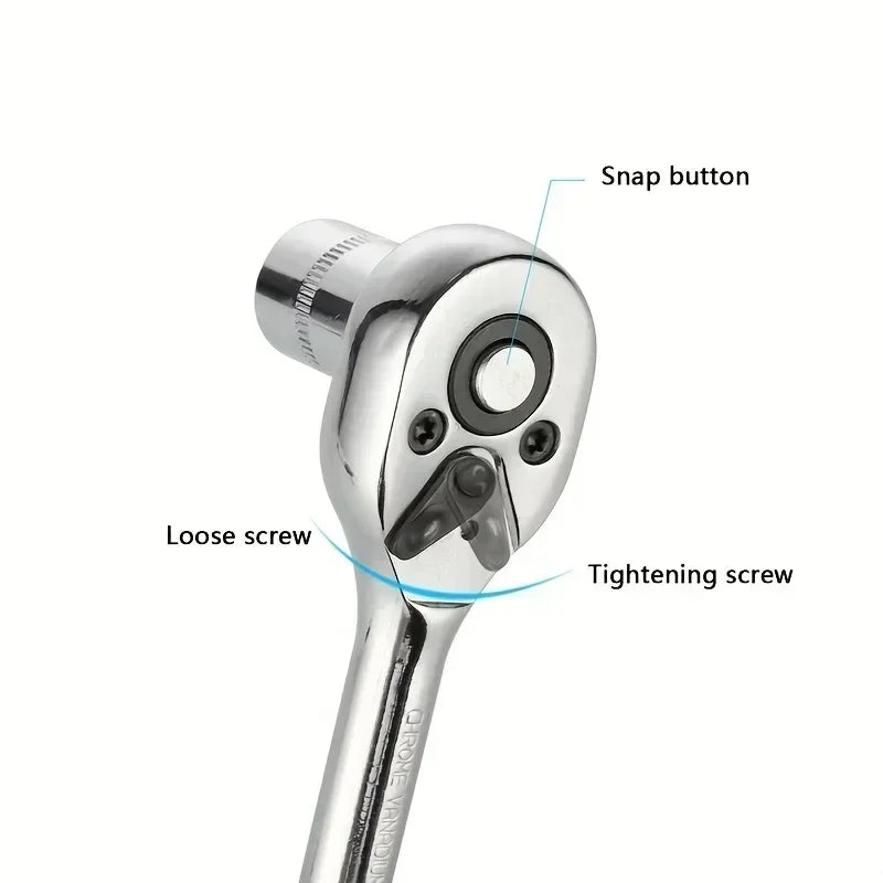 AIRAJ NEW Car Repair Tool Kit 46/53 Piece/Set  Socket Set Car Repair Tool Ratchet Torque  Repairing Tool Set Wrench Combo Auto