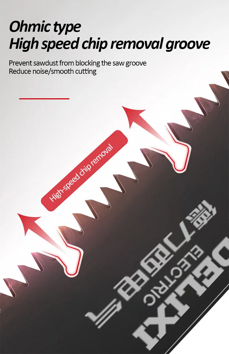 DELIXI ELECTRIC Brand Manual Folding Saw,SK5 Steel One-button Folding Design，Sharp Cutting Wood,Camping DIY,Garden Saw