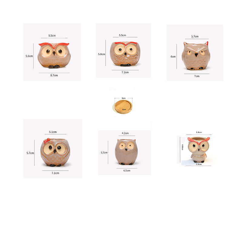 Owl Flower Pot (Small)