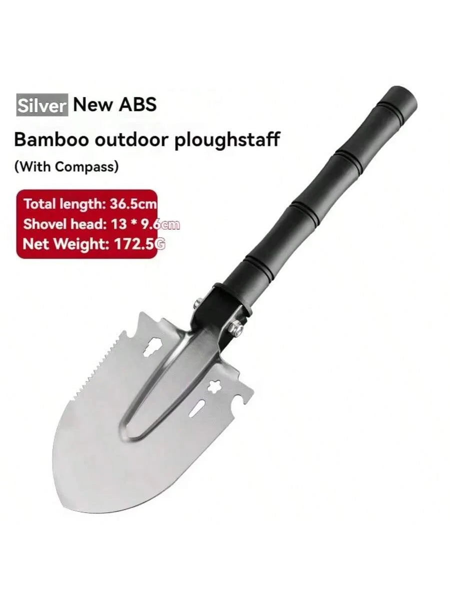 Foldable Portable Truck Mounted Engineer Shovel Camping Tent Outdoor Shovel Self-defense Survival Tool Compass Storage Bag