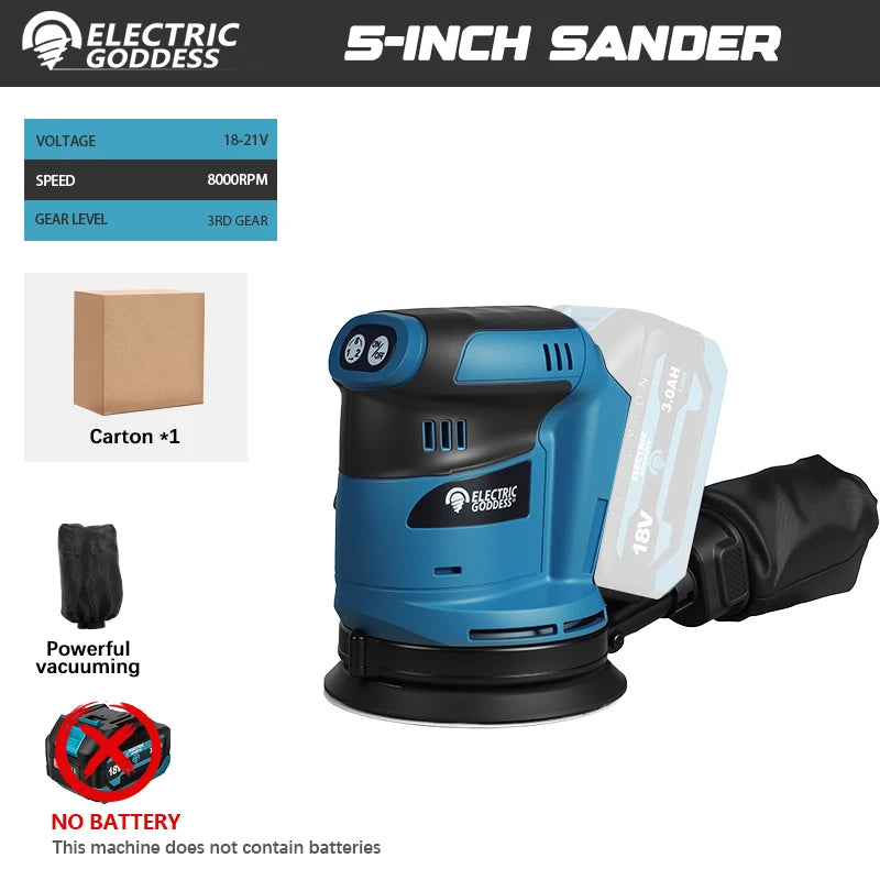 Cordless Electric Polisher (125mm, Dewalt /Makita)