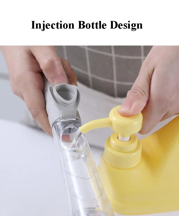 kitchen cleaning brush 2 in 1 , with removable handle