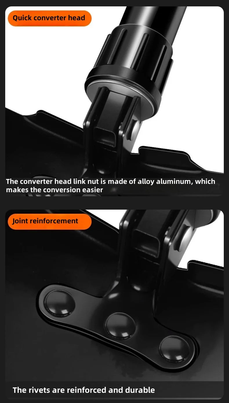 Foldable Engineer Shovel Multifunctional outdoor thickened camping shovel is easy to carry